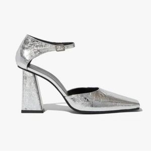 PROENZA SCHOULER Quad Metallic Square-Toe Pumps